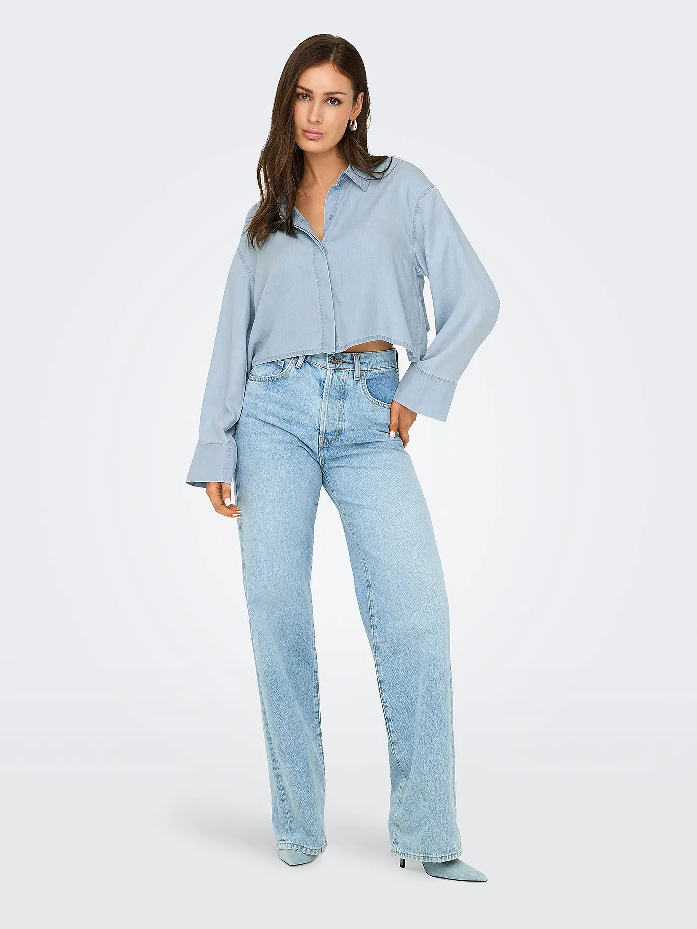 ONLY | Jeansbluse ONLCHARIS | hellblau